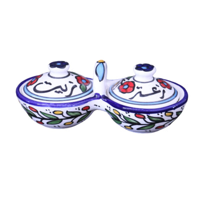 Zaatar W Zeit Ceramic Bowl Hebron Ceramics