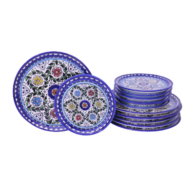 palestinian Delicate Ceramic Plate Set Dinnerware