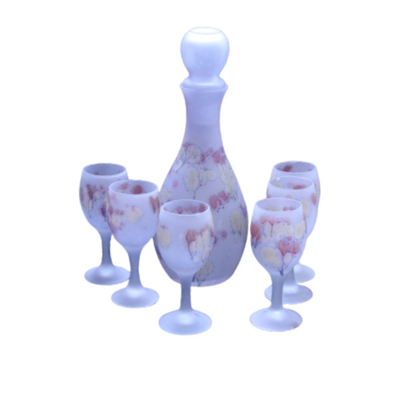 hebron Wine Glasses Goblet Set